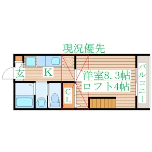 ホワイトキャッスルM&I II番館【1階】の間取り