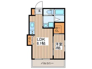 シャイニング ワン【2階】の間取り