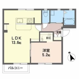 ブランドールA【2階】の間取り