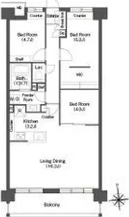 コンフォリア高島平【6階】の間取り