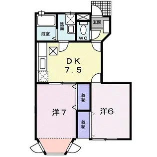 エスポワ-ル【1階】の間取り