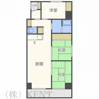 琴似二条館【10階】の間取り