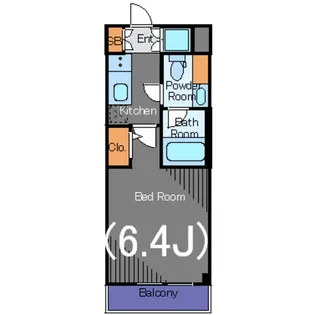 PREMIUM CUBE 大崎【2階】の間取り