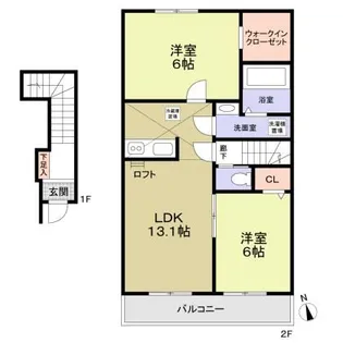 フォレストコート目白【2階】の間取り