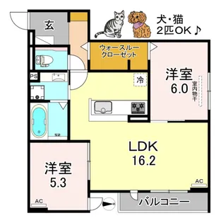 アンシャンテ【1階】の間取り