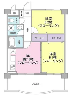 BELNOS34【6階】の間取り