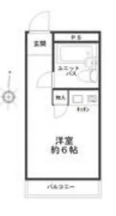 メゾンドノア元横山【1階】の間取り