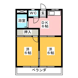 関コーポ【1階】の間取り