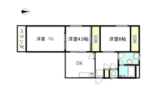 八人町ヒルズ【3階】の間取り