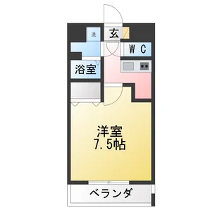 エスリード大須デュオ【7階】の間取り