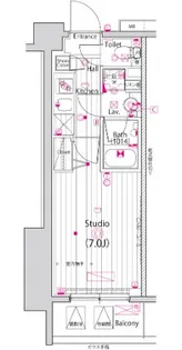ガーラ・プライム横濱関内【9階】の間取り