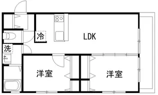 カルディア中央【3階】の間取り