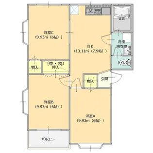 アネックス21雅【2階】の間取り
