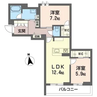 ルセア・クラリスタ【3階】の間取り