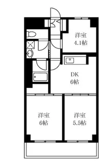 シティハウスノヴァ【7階】の間取り