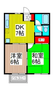 ヒルサイド悠【1階】の間取り
