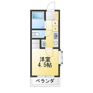 ロッカクハイツ【3階】の間取り