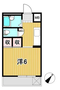 久下谷ハイツ【1階】の間取り