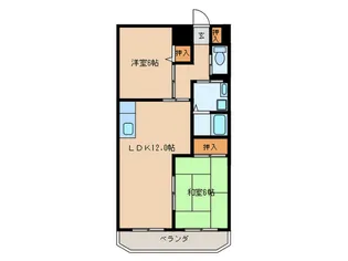 グランドール緑地公園【1階】の間取り