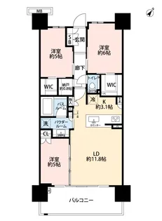 シティテラス新小岩【15階】の間取り