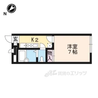 レオパレスフォート向山【2階】の間取り