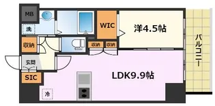 プレイズシード名古屋亀島【7階】の間取り