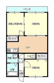 ユーミー誉【3階】の間取り