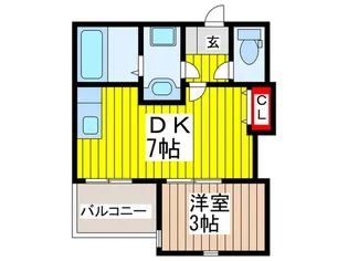 La Luceさいたま新都心【2階】の間取り