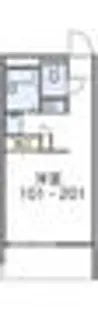 レオパレス未来【1階】の間取り