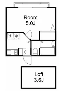 シャトー穂高【1階】の間取り