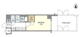 ラティエラ都立大学【1階】の間取り