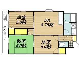ルースト蕨【3階】の間取り