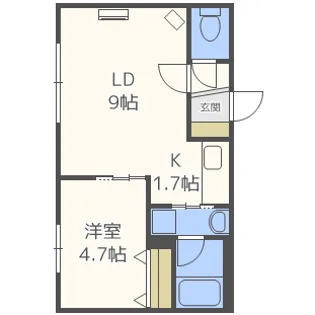 ベルエットS17【1階】の間取り