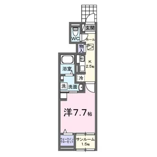 プラシード カーサ A【1階】の間取り