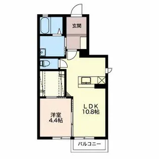 AQUA TERRACE【1階】の間取り