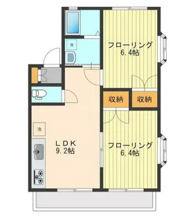 メゾンアライ片倉【2階】の間取り