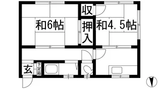 パレス池田住吉【3階】の間取り