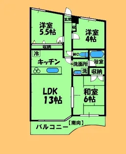 モンシャトー5【4階】の間取り