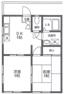 柳澤コーポ【1階】の間取り