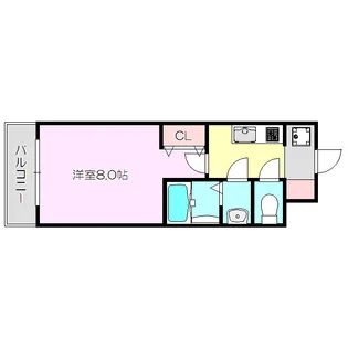 スプランディッド十三本町【14階】の間取り