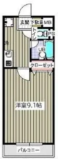 リバレイン【3階】の間取り