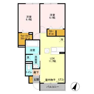 グリーンヴィラ【1階】の間取り