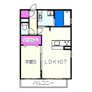 ロイズパレス大豆塚【2階】の間取り