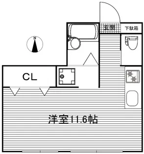 Kaiハウス【1階】の間取り