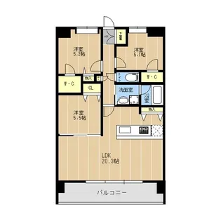 LIBTH原水【2階】の間取り