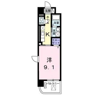 ブリリアン・レジデンス【4階】の間取り