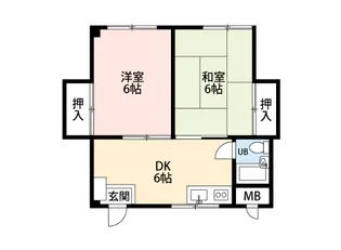 村瀬マンション【4階】の間取り