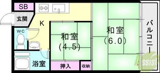 サムティ青木【4階】の間取り