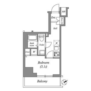 GENOVIAお花茶屋skygarden【5階】の間取り