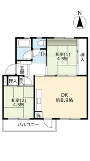 UR東豊中第二【3階】の間取り